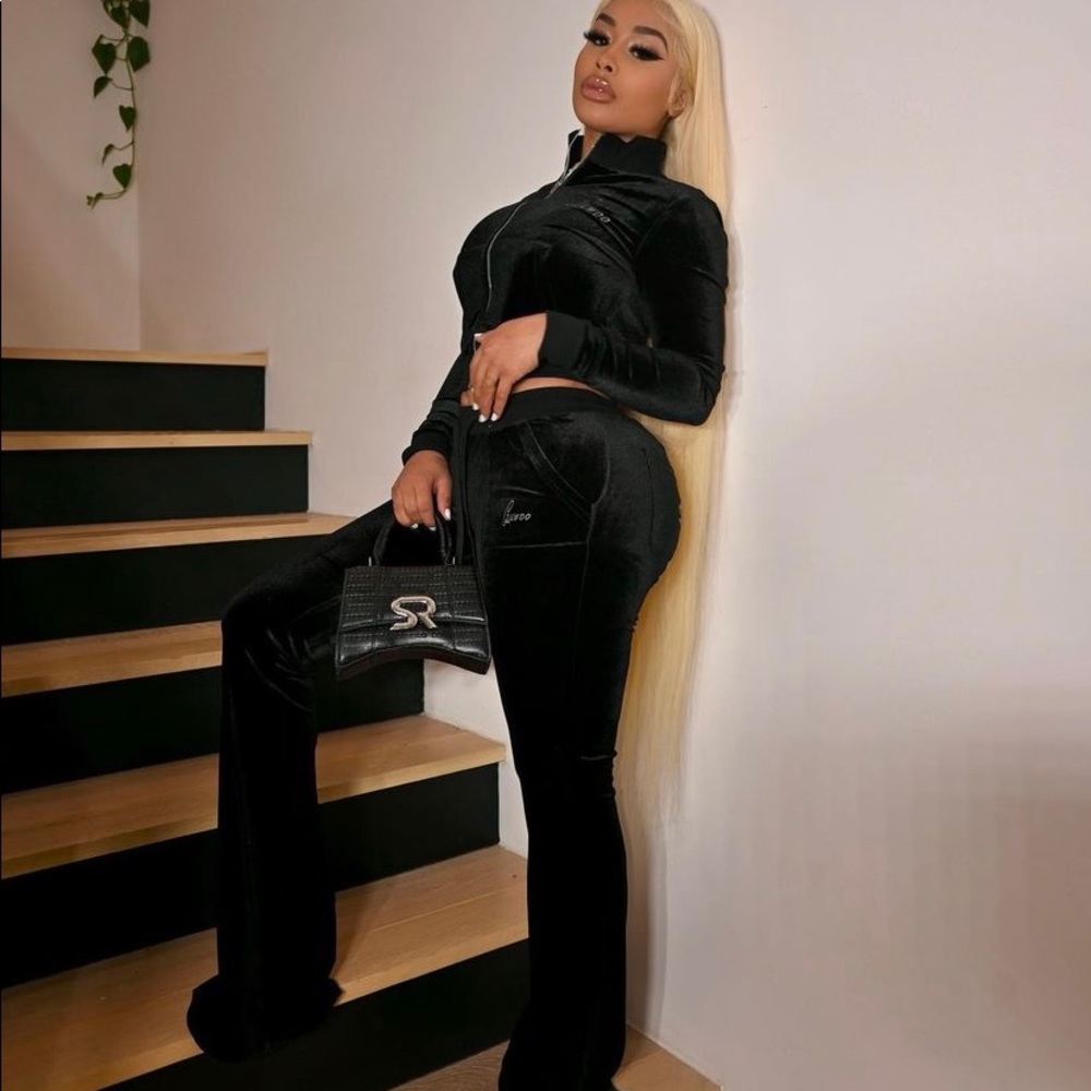 Gsuwoo NWT Sexy Velour Tracksuit
